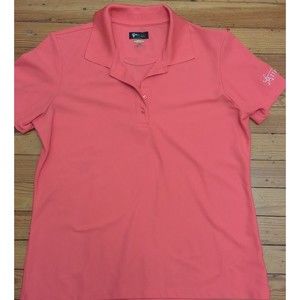 Greg Norman Pink Men's Golf Polo Shirt L Short Sleeve